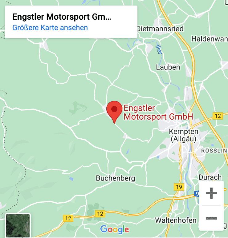 Anfahrt Engstler Motorsport - Link zu Google Maps